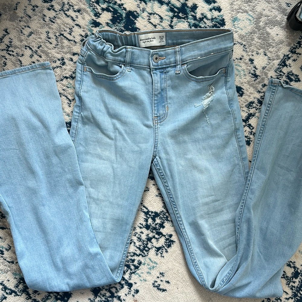 abercrombie kids high rise flare
